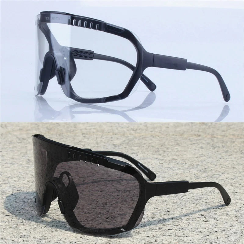 P0C Devours 7 Colour Cycling Glasses Windproof Myopia Eye Protection for Mountain & Road Bikes Outdoor Sports Riding Gear